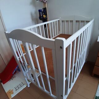 スリーピー　「パル」　カラー : ナチュラル　日本製　ベビーベッド　石崎家具 石崎家具 日本製 ベビーベッド「ツースライドベッド（B品