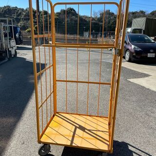 中古カゴ台車　W800×D650×H1700mm　★在庫1台限り★　K029