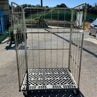 中古カゴ台車　W1100×D800×H1700mm　★在庫1台限り★　K033