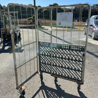 中古カゴ台車　W1100×D800×H1700mm　★在庫1台限り★　K033