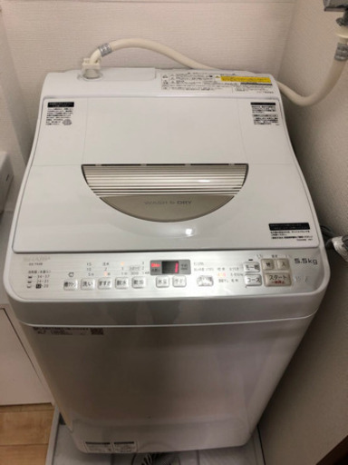 sharp タテ型洗濯乾燥機 ES-TX5B-N (ゴールド系)
