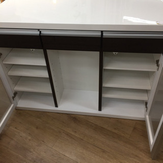 ニトリ バーカウンター（ホワイト×ブラック）です。【トレファク東大阪店】