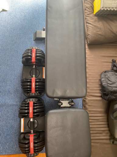 ダンベル24kg、ベンチ台