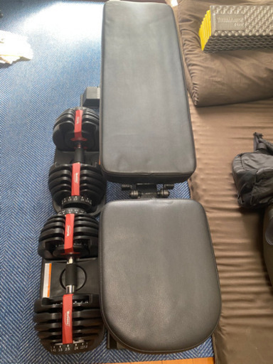 ダンベル24kg、ベンチ台