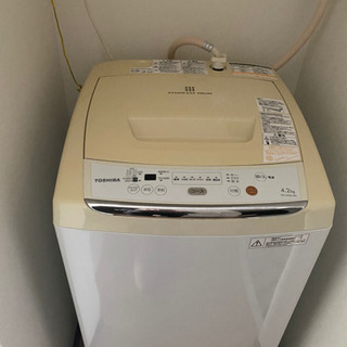 【ネット決済】TOSHIBA洗濯機4.2kg無料/取引中