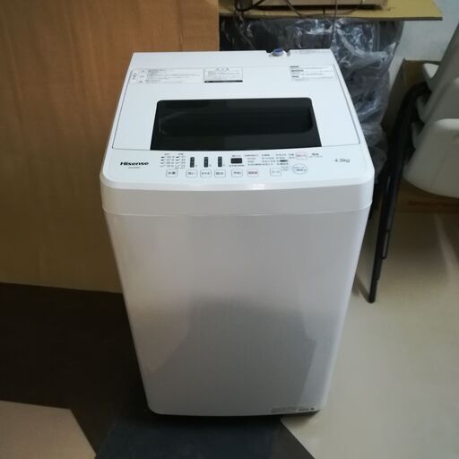 2/21 販売済み 2018年製 Hisense HW-E4502 全自動電気洗濯機 4.5Kg 菊MZ