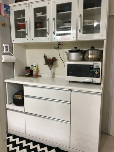 【商談中】キッチンボード食器棚ホワイト