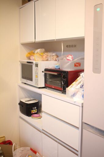 ナフコ（土井インテリヤ工業）キッチン収納　食器棚　カップボード　キッチンボード