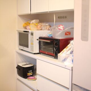 ナフコ（土井インテリヤ工業）キッチン収納　食器棚　カップボード　...