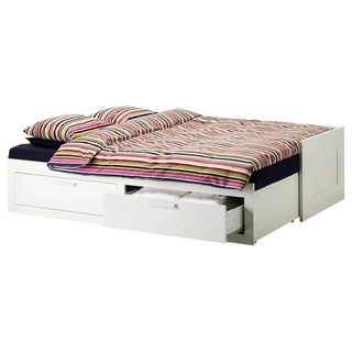 3月引越し予定】イケア大人気ベッド！IKEA☆ブリムネス☆ BRIMNES 