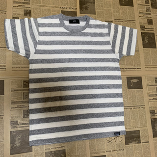 AZUL(アズールバイマウジー) パイル生地　ボーダーTシャツ