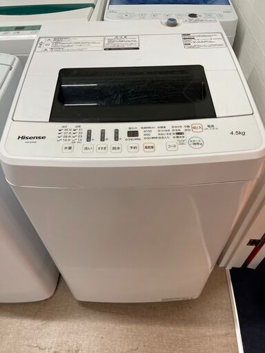 都内近郊無料で配送します　2019年製　洗濯機　ハイセンス　HW-E4502　4.5キロ　HI06