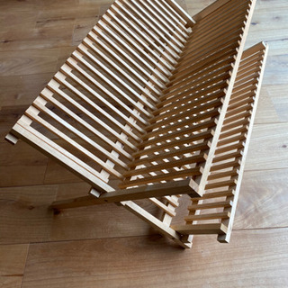 IKEA 折り畳み式　木製水切り