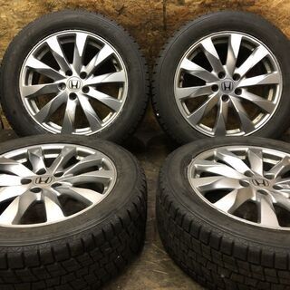 【GOODYEAR ICENAVI SUV 235/55R18】スタッドレス【ホンダ CR-V 後期 純正ホイール 18インチ 7J5HPCD114.3+50】2016年　(VTI340) クレジットカード QR決済可能
