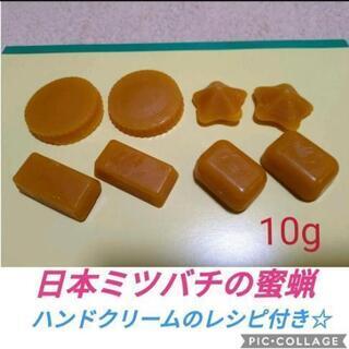 日本みつばちの蜜蝋　１０g