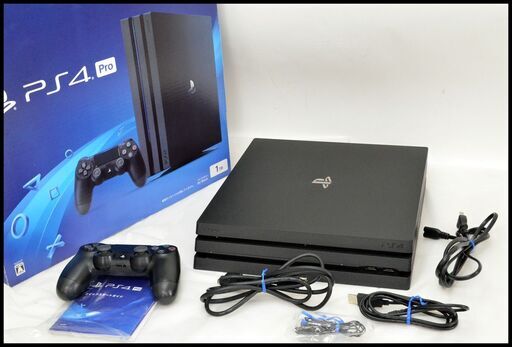 美品 PS4 Pro 1TB CUH-7200BB01 ジェットブラック プレイステーション4 プロ CUH-7200B プレステ4 中古本体