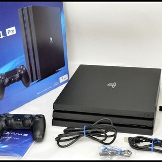 美品 PS4 Pro 1TB CUH-7200BB01 ジェットブラック プレイステーション4  