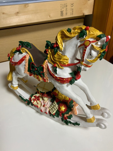 馬の置物（白）
