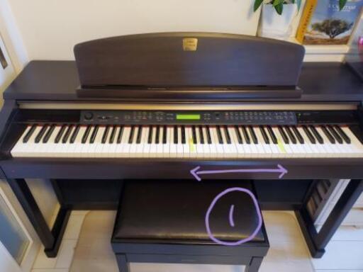 Yamaha Clavinova 電子ピアノ ブラウン CLP133 椅子なし 電子ピアノ