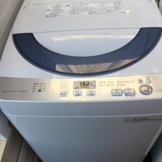 生活家電 SHARP シャープ 全自動洗濯機 穴なし槽 2016 5.5Kg グレー ES-