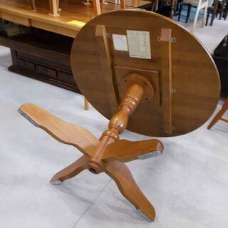 ◇飛騨の家具 柏木工 円卓ダイニングセット イス3脚 幅98cm 丸テーブル 