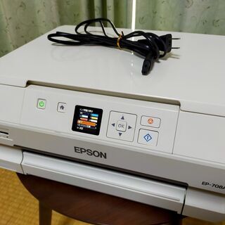 ①《動作良好》EPSON EP-708A　使用頻度が少なく外観、...