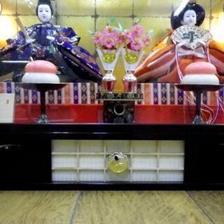 三喜作 特選 天其雛 雛人形 照明付 ガラスケース 昭和 レトロ アンティーク ひな人形 札幌 厚別店