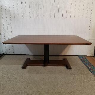 【美品】estic カルマ ウォールナット・リフトテーブル(昇降式)ダイニングテーブル