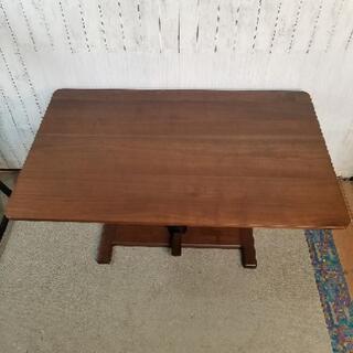 【美品】estic カルマ ウォールナット・リフトテーブル(昇降式)ダイニングテーブル