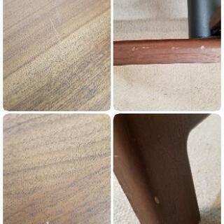 【美品】estic カルマ ウォールナット・リフトテーブル(昇降式)ダイニングテーブル