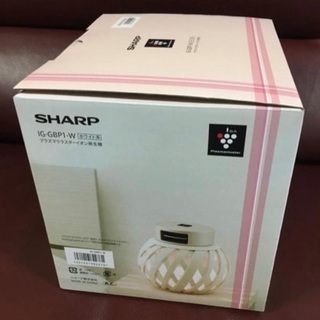 SHARP シャープ プラズマイオン発生機  ウイルス対策　空気　空間　消臭　脱臭　清浄　IG-GBP1-W 新品　未使用　ライト　インテリア　癒し　可愛い　韓国　ピンク　