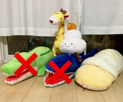 クレーンゲーム限定 1つ0円 大きなぬいぐるみお譲りします ばら売り セット売りどちらも可能 ゆきんこ 八千代のおもちゃの中古あげます 譲ります ジモティーで不用品の処分