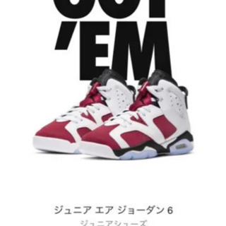25.0】NIKE AIR JORDAN 6 GS / ナイキ エアジョーダン6 gs