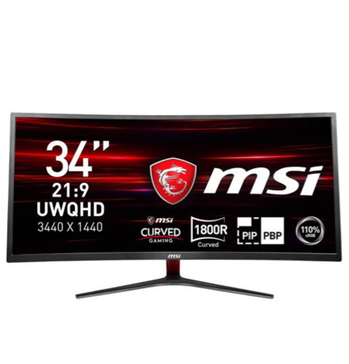 新品 MSI 湾曲 ゲーミングモニター 34インチ 2021/02/19