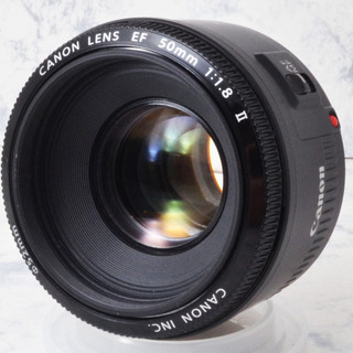 極上○人気単焦点レンズ○簡単ボケ味○キャノン EF 50mm F1.8II