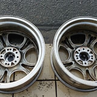 18インチ RAYS深リム メッキホイール 180SXやシルビア等に！ ドリフト