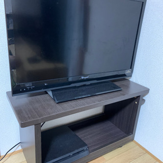【ネット決済】シャープ　AQUOS 32型　テレビ台付き