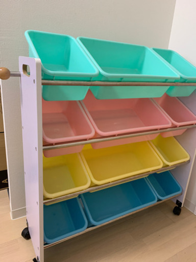 トイラックおもちゃラックキャスター付きおもちゃ収納 とこ 札幌のキッズ用品 ベッド 家具 の中古あげます 譲ります ジモティーで不用品の処分