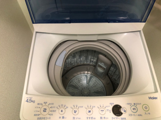 【お渡し決定】美品です　ハイアール　2018年製全自動洗濯機4.5キロ　美品