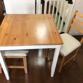 【ネット決済】ダイニングテーブル、チェアー　椅子　IKEA（単体...