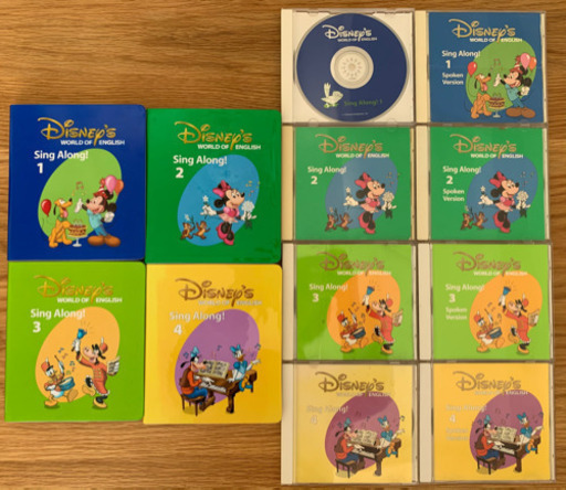 超安い】 DWE ディズニー英語システム シングアロング 8枚 4枚.CD DVD