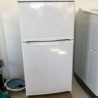 YAMAZEN 2ドア冷蔵庫　YFRB-90 ホワイト