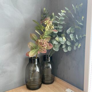 【ネット決済】ガラスのモノトーン花瓶
