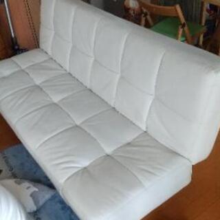 【ネット決済】無料  白のソファー 寸法1850 × 1170 ...