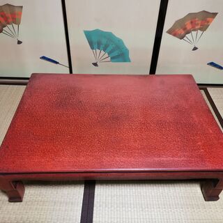 無料★木製・昔のローテーブル　タイプB