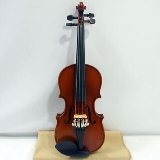 メンテ済み 超希少 ノーブランド 幼児用 特注 1/32 バイオリン 杢裏板1枚  ガルネリタイプ顎あて 黒檀材の本格仕様 ケースはリュックのように背負う事が可能　ほぼ未使用 状態良いです。2歳～3歳児でこれから始めようかとお考えの方！！ 全国発送対応　ほぼ未使用 中古バイオリン 愛知県清須市より 管理（カ）8094 メンテ済み 超希少 ノーブランド 幼児用 特注 1/32 バイオリン 杢裏板1
