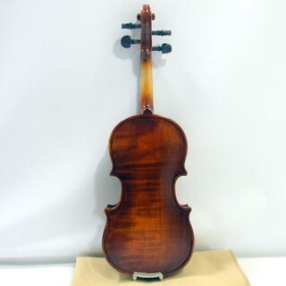 メンテ済み 超希少 ノーブランド 幼児用 特注 1/32 バイオリン 杢裏板1枚  ガルネリタイプ顎あて 黒檀材の本格仕様 ケースはリュックのように背負う事が可能　ほぼ未使用 状態良いです。2歳～3歳児でこれから始めようかとお考えの方！！ 全国発送対応　ほぼ未使用 中古バイオリン 愛知県清須市より 管理（カ）8094 メンテ済み 超希少 ノーブランド 幼児用 特注 1/32 バイオリン 杢裏板1