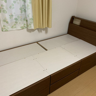 【決定】ニトリ　収納付きベッド　シングル