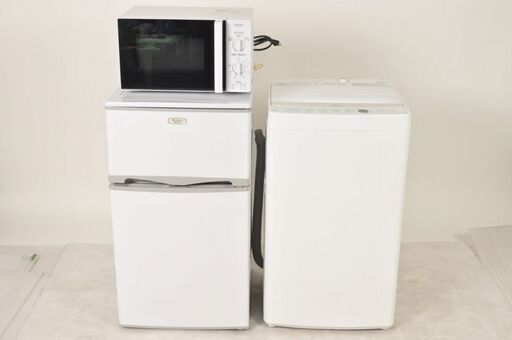 P-Ba037  中古家電セット 冷蔵庫 洗濯機 電子レンジ 3点セット