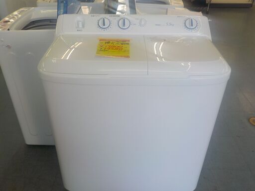 【誠実】 G:957999　二槽式洗濯機5.5K　　2020年　ハイアール 洗濯機